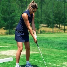 DB Golf female golfer 5 on mat 233x311